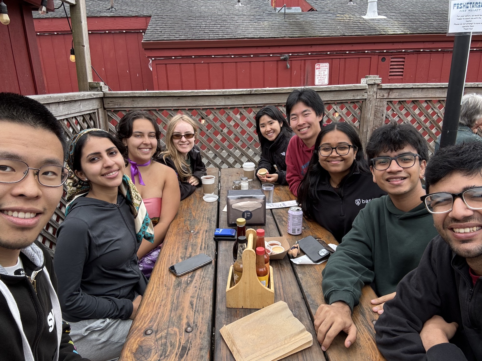 A club social at the Fishetarian Fish Market